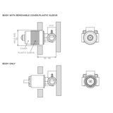 Arcisan Universal In Wall Body For Bath/Shower Streamline Mixer Lever Up Arb0130U