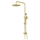 Axus Streamline Shower Column Dual In Div 250Mm Head Air-Fusion H/Shower - Brushed Brass Pvd