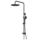 Axus Streamline Shower Column Dual In Div 250Mm Head Air-Fusion H/Shower - Brushed Iron PVD