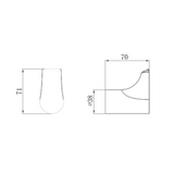 Synergii Robe Streamline Hook - Chrome