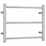 Straight Round Polished Budget Thermorail Ladder - 550x450x122mm 33Watts 3 Bars