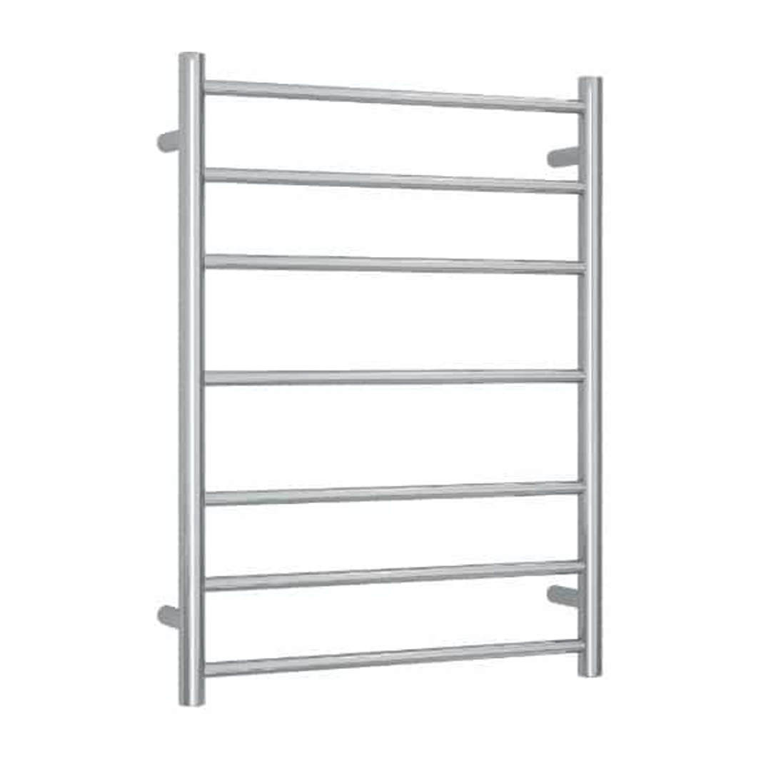 Thermorail Straight Heated Round Polished Budget Ladder - 600X800X122mm 80Watt 7 Bar