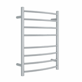 Curved Round Polished Thermorail Ladder - 530x700x150mm 78Watts 8 Bars