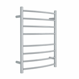 Curved Round Polished Thermorail Ladder - 530x700x150mm 78Watts 8 Bars