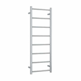 Straight Round Stainless Thermorail Ladder - 400X1120X122mm 65Watts 8 Bars