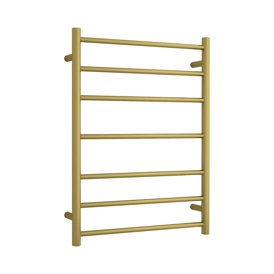 Thermorail Round Ladder Heated Towel Rail 600 X 800mm - Brushed Gold