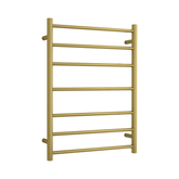 Thermorail ROUND LADDER HEATED TOWEL RAIL 600 X 800MM BRUSHED GOLD