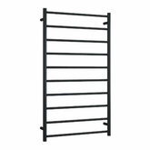 Straight/Round Thermorail 700x1200x122mm 128Watts 10 Bars - Matt Black