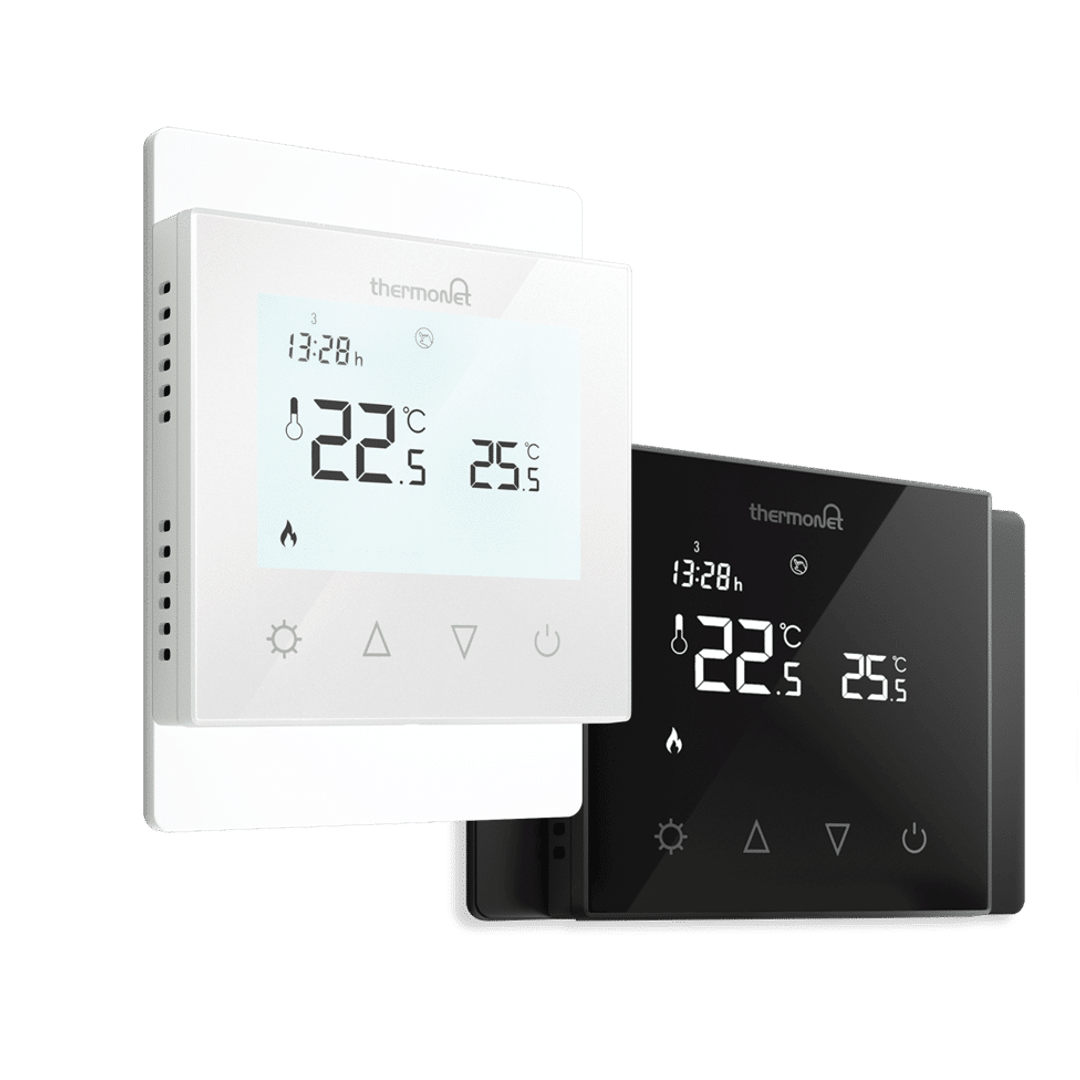 Thermogroup Thermotouch 7.6Ig Black Glass Thermostat 16A Max Load