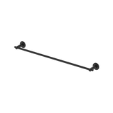 Bella Vista Mica Heritage Single Towel Rail - 600Mm - Black