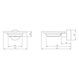 Vivid Phoenix Soap Dish - Chrome