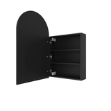 Thermogroup Vienna Arch Mirror Cabinet 500mm X 800mm X 150mm - Black