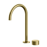 Streamline Venn Basin Mixer with Extended Height Spout - Brushed Brass