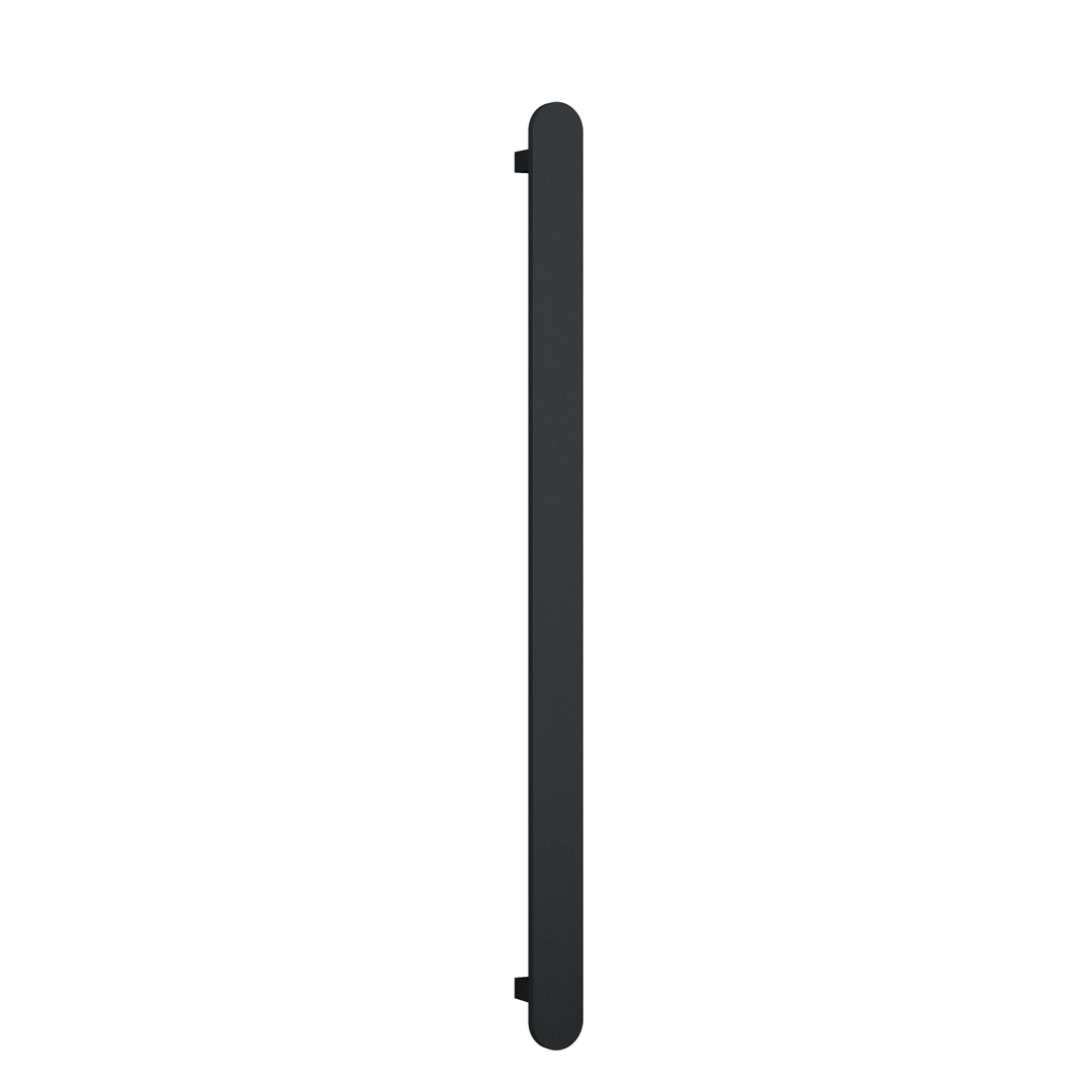 Thermoril Verticle Towel Bar Flat/Pill 900x50x50mm 12V - Matt Black (25Watt)