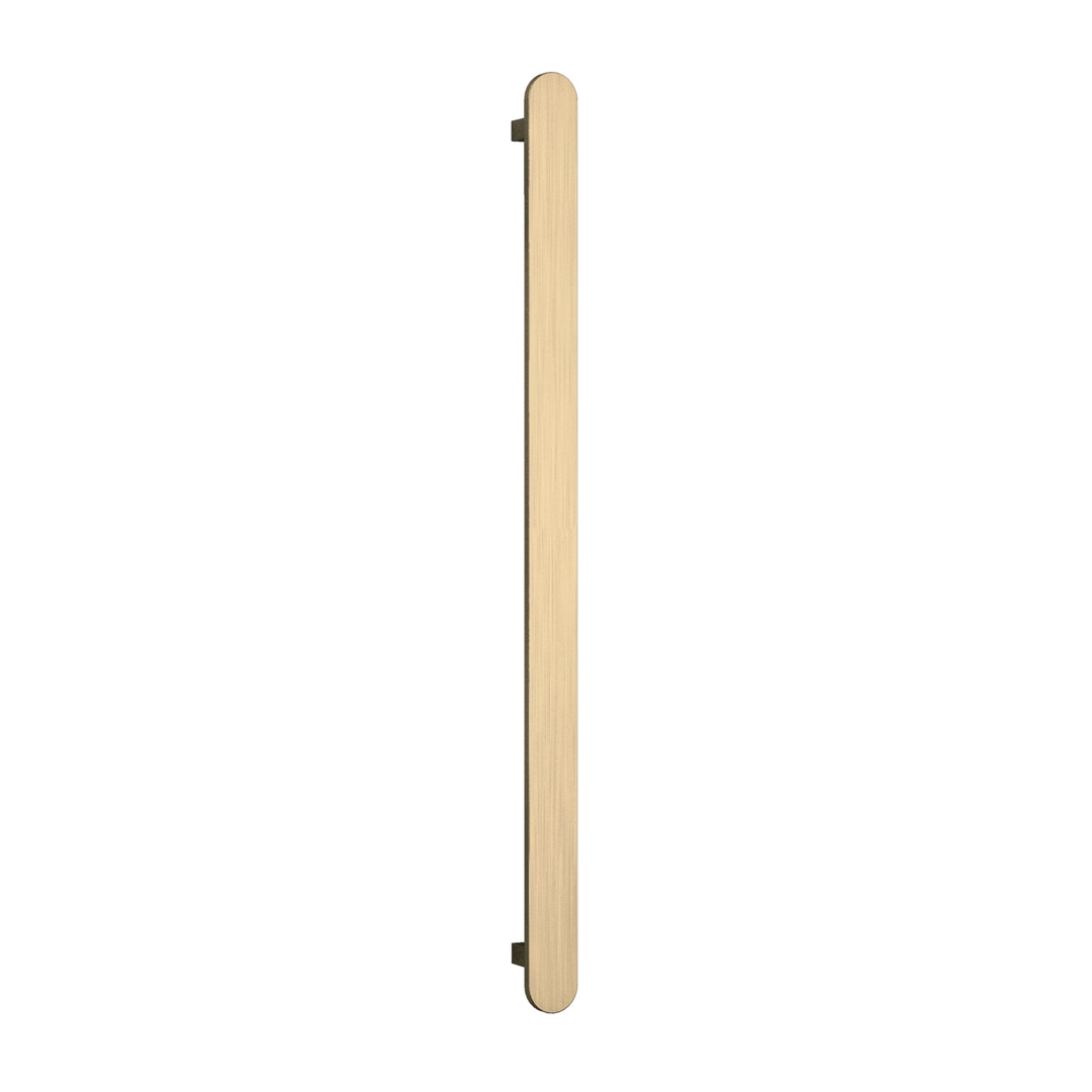 Thermoril Verticle Towel Bar Flat/Pill 900x50x50mm 12V - Brushed Brass (20Watt)