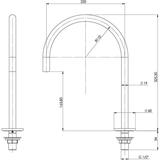 Vivid Shower Rose 300mm Round - Chrome