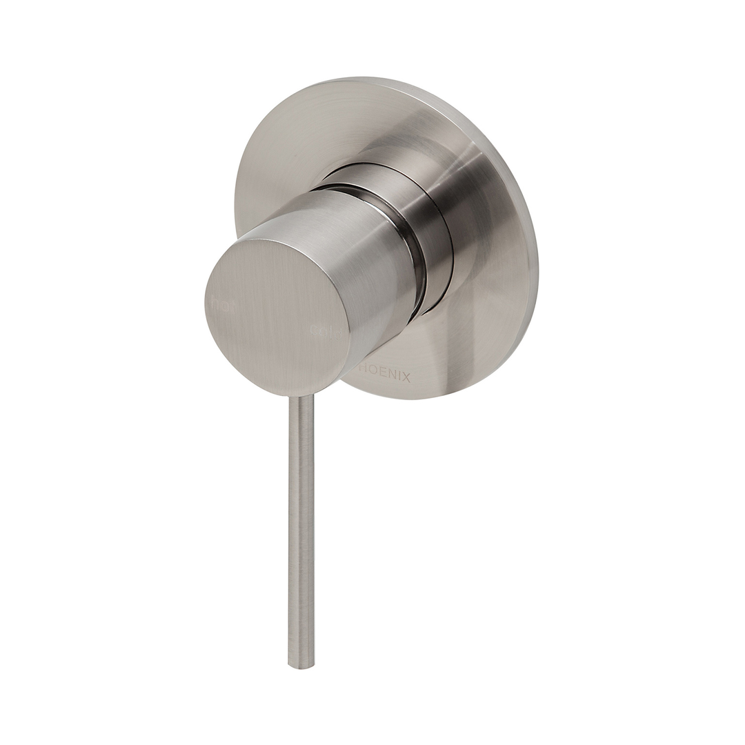 Phoenix Vivid Slimline Switchmix Shower/Wall Mixer Fit Off Kit - Brushed Nickel