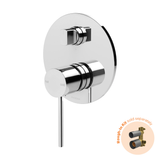 Phoenix Vivid Slimline Switchmix Shower/Bath Diverter Mixer Fit Off Kit - Chrome