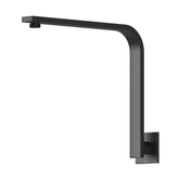 Vivid Slimline High Rise Phoenix Shower Arm Square Plate - Matte Black