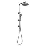 Vivid Slimline Twin Phoenix Shower - Brushed Carbon
