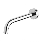 Vivid Slimline Wall Phoenix Bath Outlet 180mm Curved - Chrome