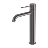 Vivid Slimline Vessel Phoenix Mixer Curved Outlet - Brushed Carbon