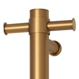 Thermoril Verticle Towel Bar Straight/Round With Hook 900x142x100mm 12V - Brushed Gold (22Watt)