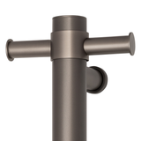 Thermoril Verticle Towel Bar Straight/Round With Hook 900x142x100mm 12V - Gun Metal (30Watt)