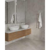 Thermoril Verticle Towel Bar Thin/Round 900x45x800mm 240V - Brushed Nickel (15Watt)