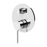 Vivid Slimline Oval Switchmix Shower/Bath Diverter Phoenix Mixer Fit-Off Kit Only = Brushed NIckel