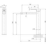 Vivid Slimline Oval Vessel Phoenix Mixer - Chrome