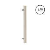 Thermorail Round/Triple Tube 12Volt Vertical Bar 900x75x100mm 27Watts - Brushed Nickel
