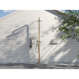 Zen Ss316L Outdoor Freestanding Nero Shower Column - Brushed Gold