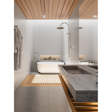 Zen Ss316L Twin Nero Shower - Brushed Nickel