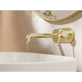 Zen Ss316L Wall Basin/Bath Nero Mixer 185Mm Spout - Brushed Gold