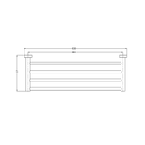 Nero Mecca Towel Rack - Matte Black