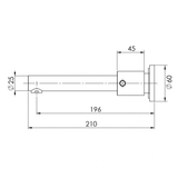 Vivid Pin Lever Phoenix Bath Set 200Mm - Chrome