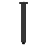 Nero 300Mm Square Ceiling Arm - Matte Black
