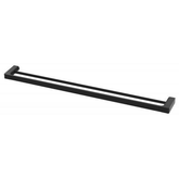 Phoenix Gloss Double Towel Rail 800mm - Matte Black