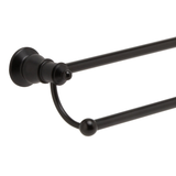 Lillian Double Fienza Towel Rail - Matte Black
