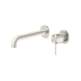 Mecca Wall Basin Nero Mixer Separate Back Plate 230mm Spout - Brushed Nickel
