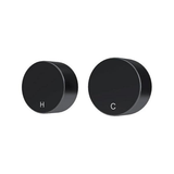 Meir Circular Wall Taps - Matte Black
