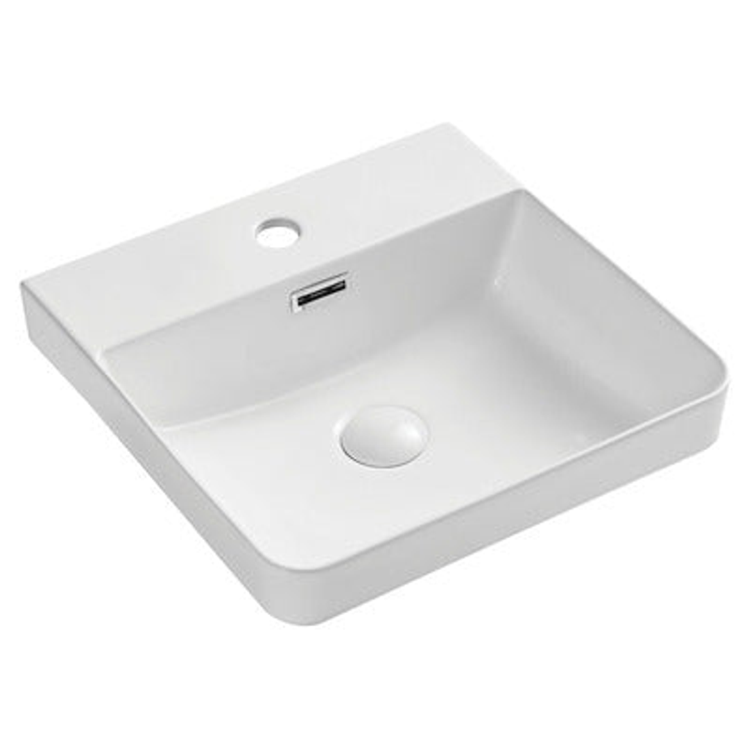 Fienza Petra Semi Inset Basin 420X420X50mm 1 Tap Hole