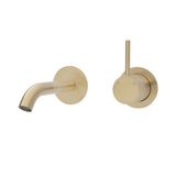 Kaya Up Basin/Bath Wall Fienza Mixer 160mm Outlet Set Round Plates - Urban Brass/Urban Brass