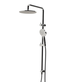 Axus Streamline Shower Column Top Div 250mm Head Air-Fusion H/Shower Brushed Nickel PVD