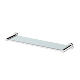 Axus Glass Streamline Shelf 49cm - Chrome