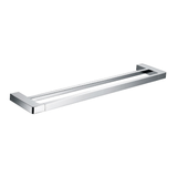 Eneo Double Streamline Towel Rail 80cm - Brushed Gunmetal PVD