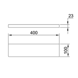 Eneo Streamline Shelf 40Cm - Matt Black