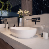 Synergii Wall Mounted Basin Streamline Mixer - Matt Black