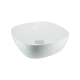 Streamline Arcisan Synergii Above Counter Basin No Tap Hole Oval White Ceramic - 375mm X 375mm